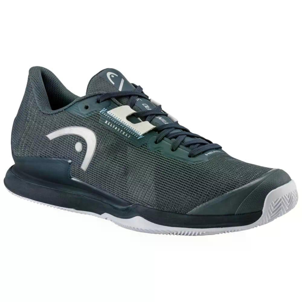 頭顱 駛走 労働者階級 3.5 粘土厚地の外套 庭球シューズ （ DarkGrey/Blue ） | HEAD Sprint Pro 3.5 Clay Court Tennis Shoes  [t]