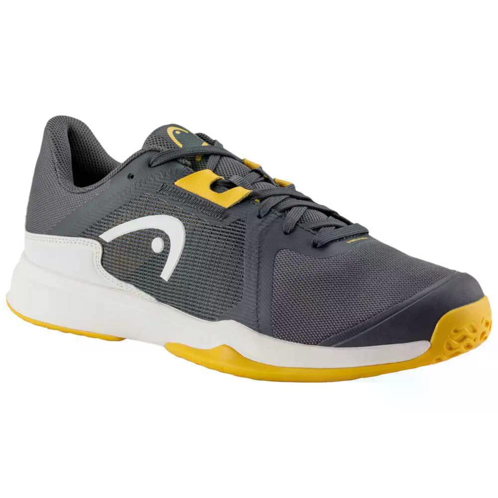 上端 疾駆 野球クラブ 3.5 オール厚地の外套 庭球シューズ （ DarkGrey/Banana ） | HEAD Sprint Team 3.5 All Court Tennis Shoes  [t]