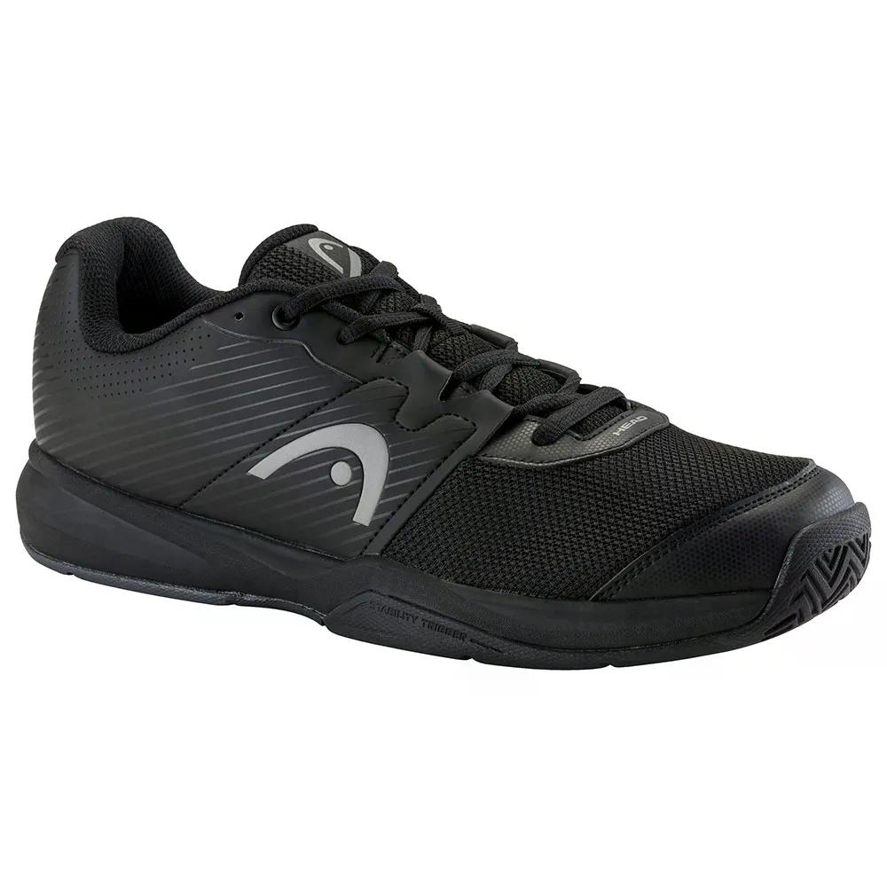 上端 リボルト 厚地の外套 オール厚地の外套 庭球シューズ （ Black/Grey ） | HEAD Revolt Court All Court Tennis Shoes  [t]