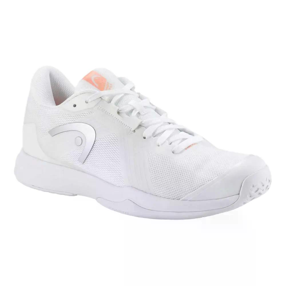 天々 疾駆 野球クラブ 4.0 オール厚地の外套 庭球シューズ ウィメンズ （ White/Coral ） | HEAD Sprint Team 4.0 All Court Tennis Shoes woman  [t]