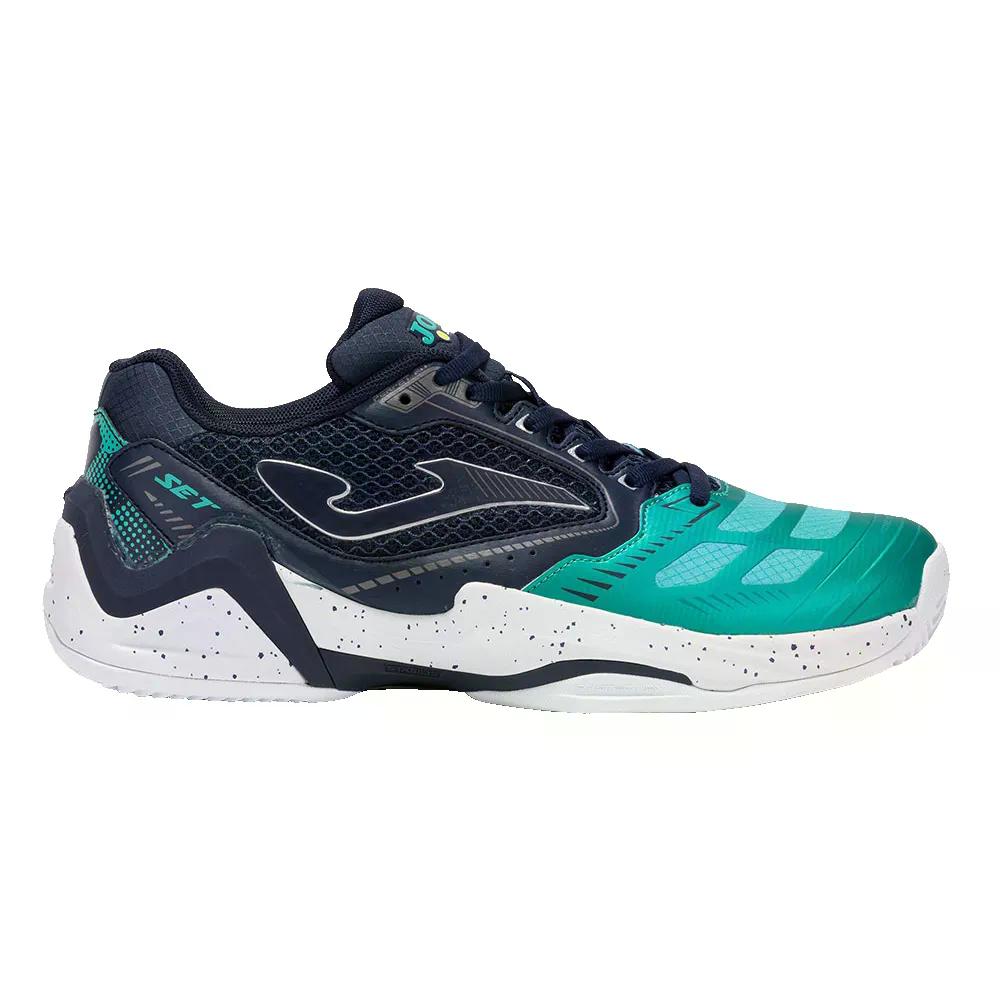 ホマ 書き割り オール厚地の外套 庭球シューズ （ Turquoise/Navy ） | JOMA Set All Court Tennis Shoes  [t]