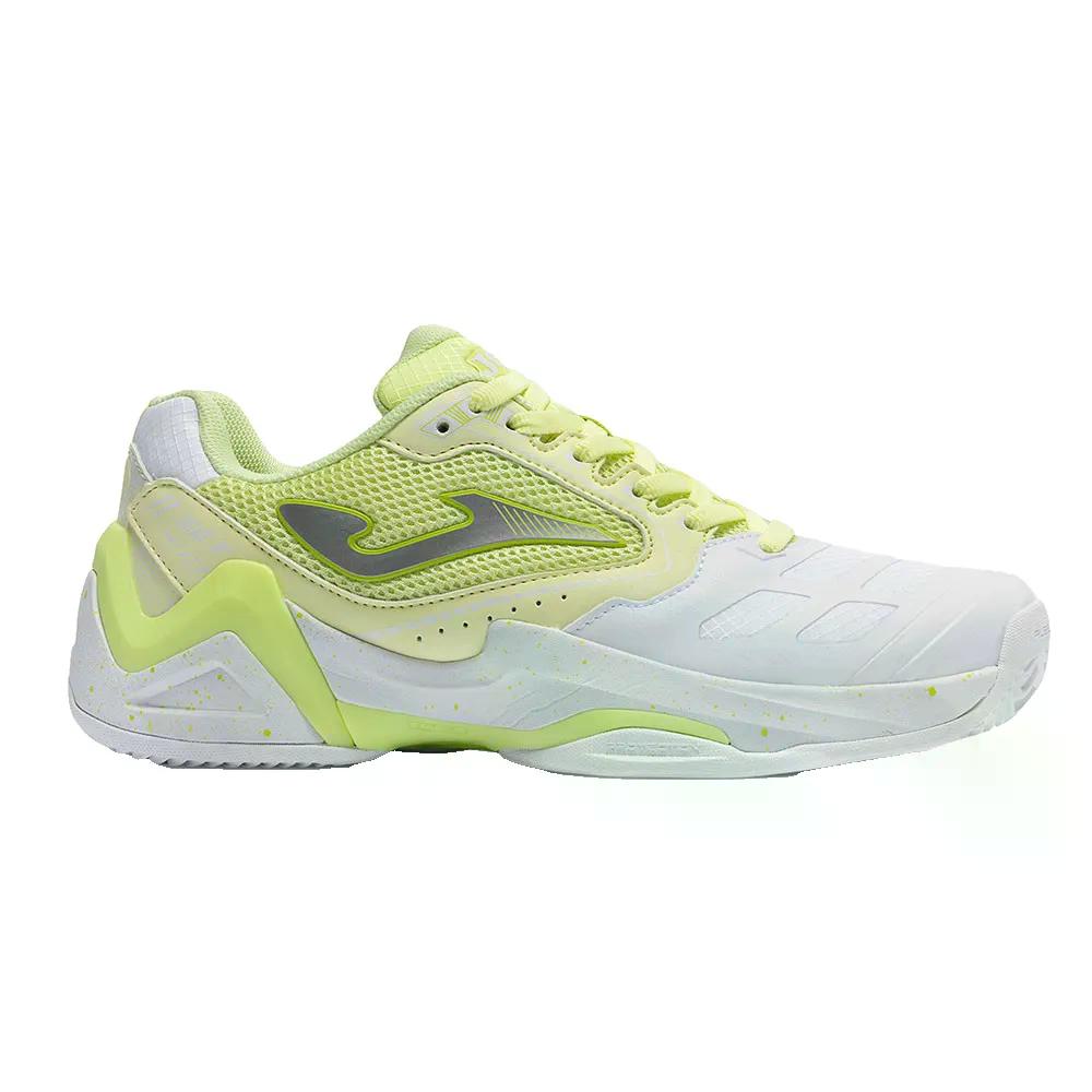 ホマ 書き割り 粘土厚地の外套 庭球シューズ ウィメンズ （ White/Yellow ） | JOMA Set Clay Court Tennis Shoes woman  [t]