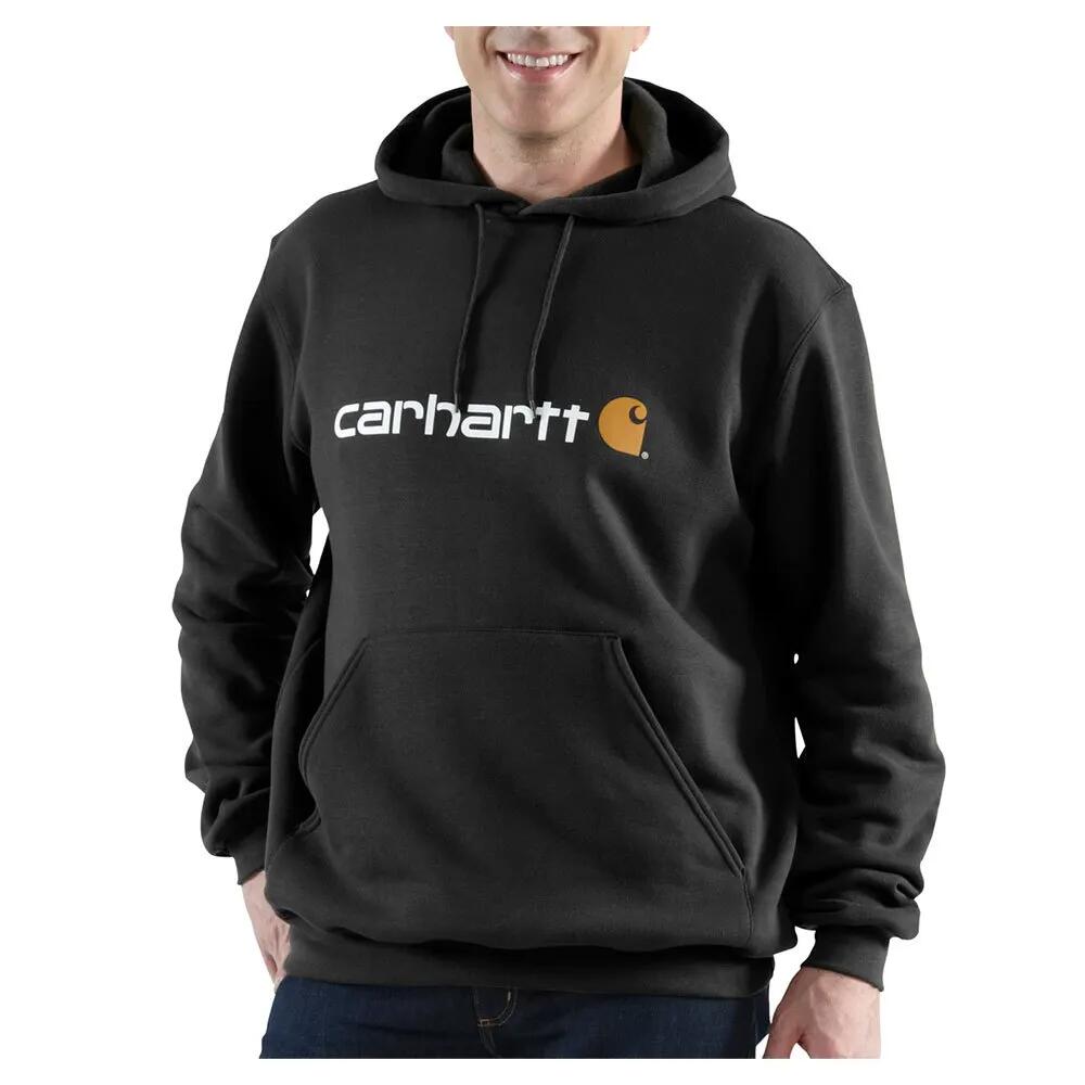 CARHARTT Logo Loose Fit hoodie （ Black ） [t]