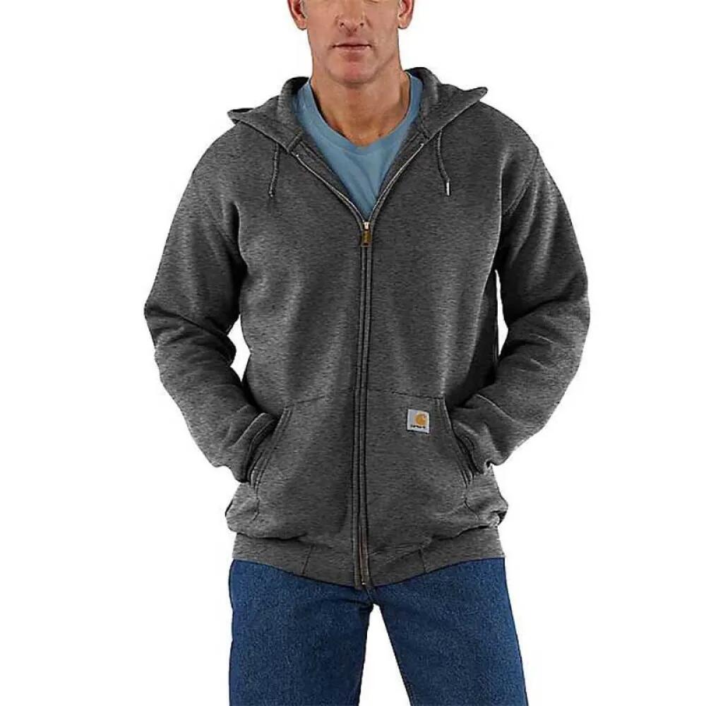 CARHARTT K122 Loose Fit full zip sweatshirt （ CarbonHeather ） [t]