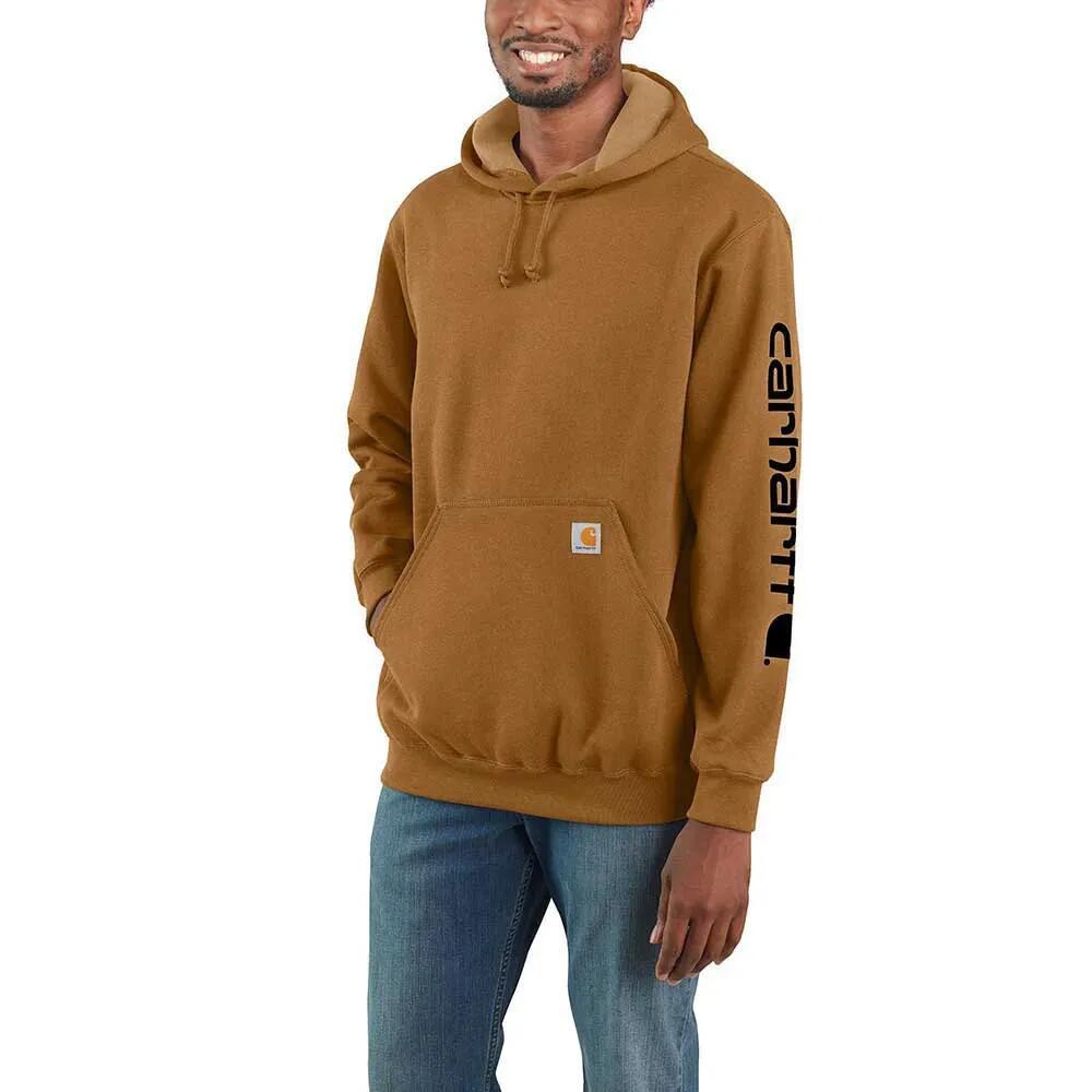 CARHARTT Logo Graphic Loose Fit hoodie （ Brown ） [t]