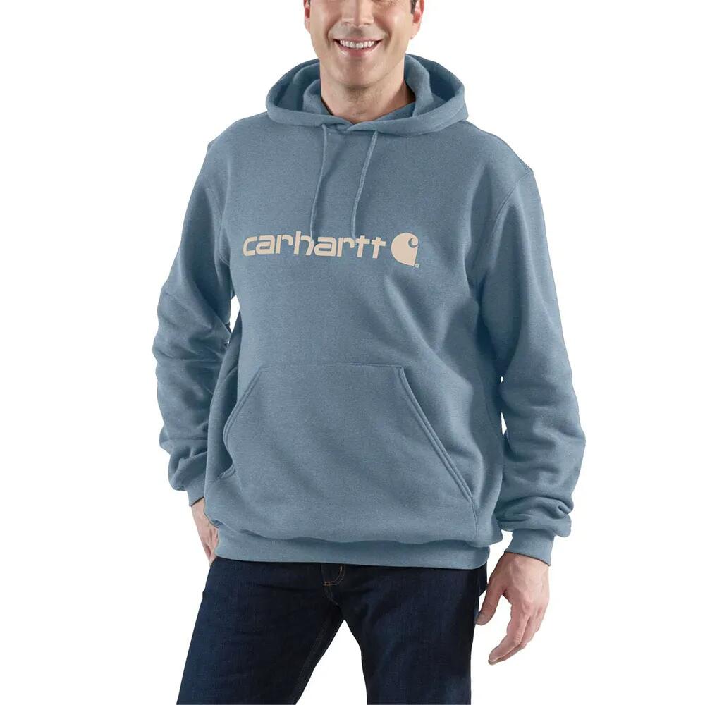 CARHARTT Signature Logo hoodie （ Blue ） [t]