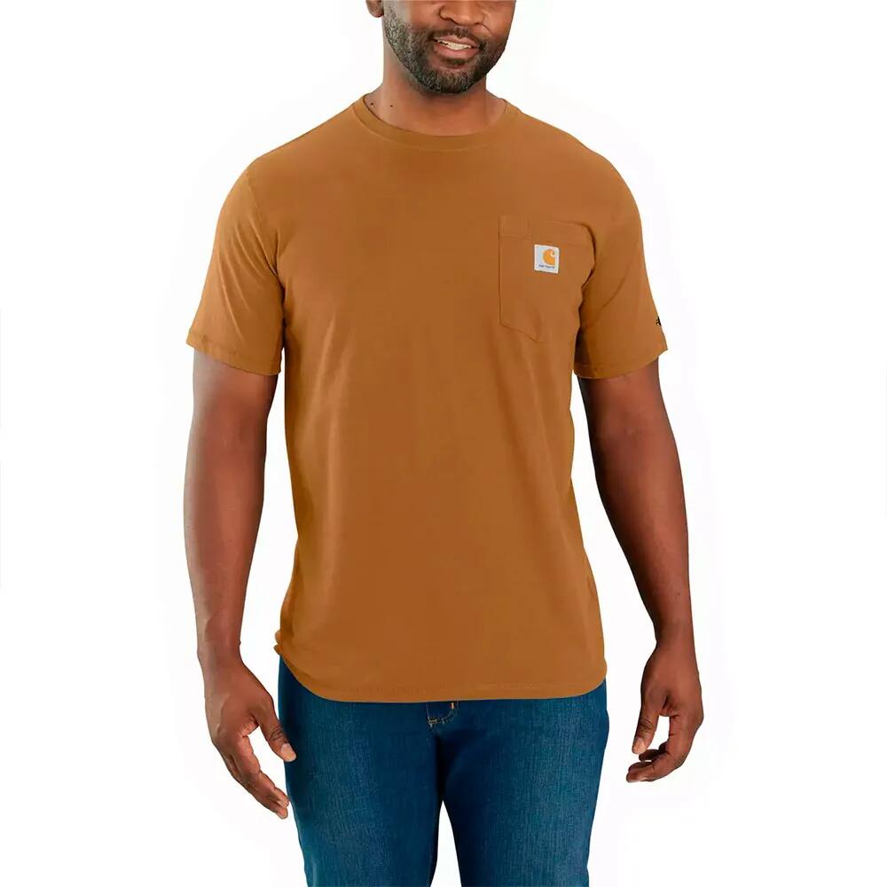 CarharttForce Pocket short sleeve T-shirt （ CarharttBrown ） [t]