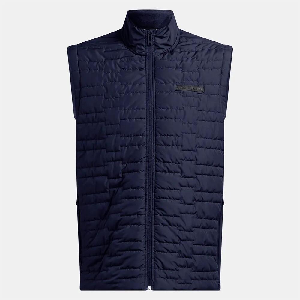 アンダーアーマー ゴルフ ドライブ プロ インシュレーテッド ベスト （ Midnight Navy / Metallic Silver ） | UNDER ARMOUR GOLF Drive Pro Insulated Vest [t]｜クライムスワールド 店