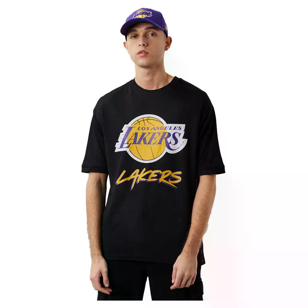NEW ERA Los Angeles Lakers NBA Script Mesh 半袖Tシャツ （ Black/TruePurple ） [t] 10,300円