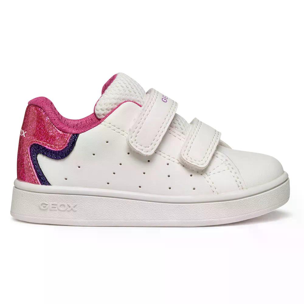 ジェオックス エクリーパー A キッズ スニーカー （ White/Fuchsia ） | GEOX Eclyper A Kids Sneakers [t]｜クライムスワールド 店