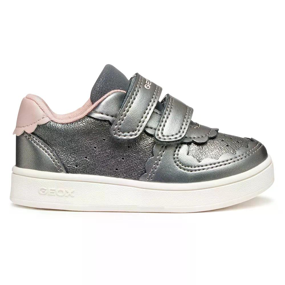GEOX Eclyper Baby スニーカー （ Grey/LightPink ） [t]