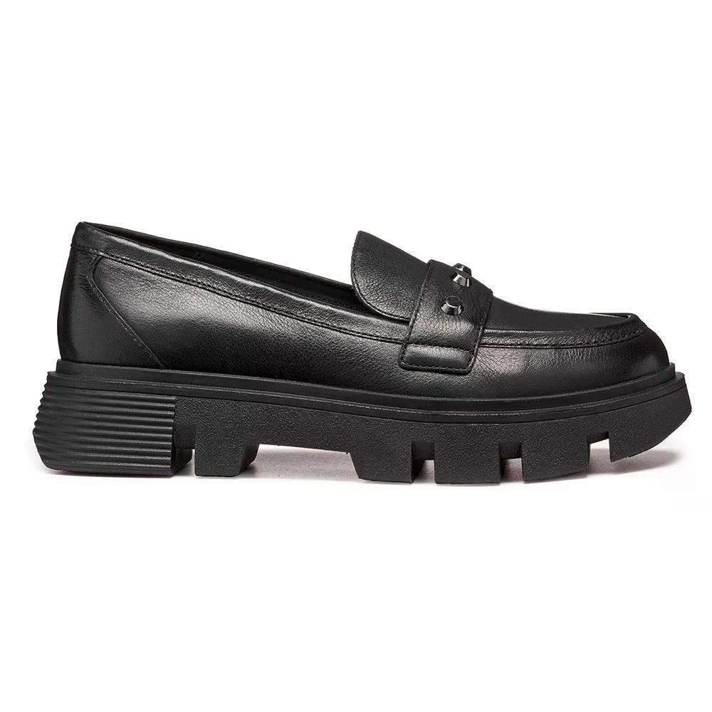 ジェオックス ヴィルデ 置き目毛皮 レディース （ Black ） | GEOX Vilde Loafers Woman  [t]