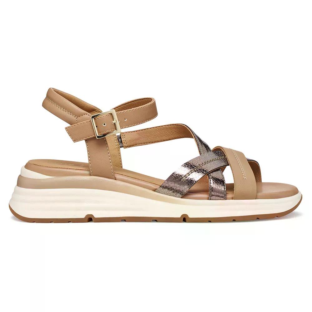 GEOX Elowynne サンダル （ DarkBeige/Beige ） [t]