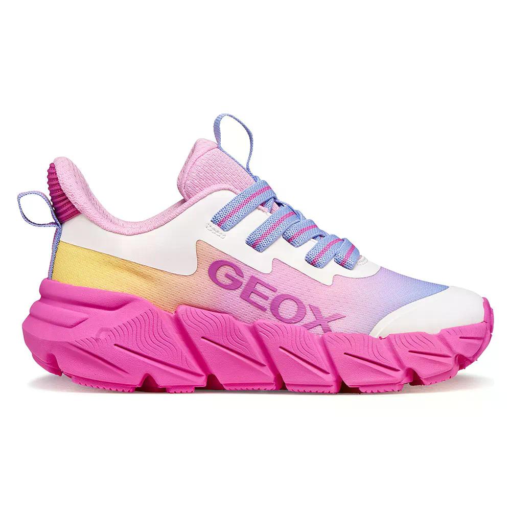 ジェオックス フレクサイパー ファスト キッズ スニーカー （ Fuchsia/Multicolor ） | GEOX Flexyper Fast Kids Sneakers  [t]