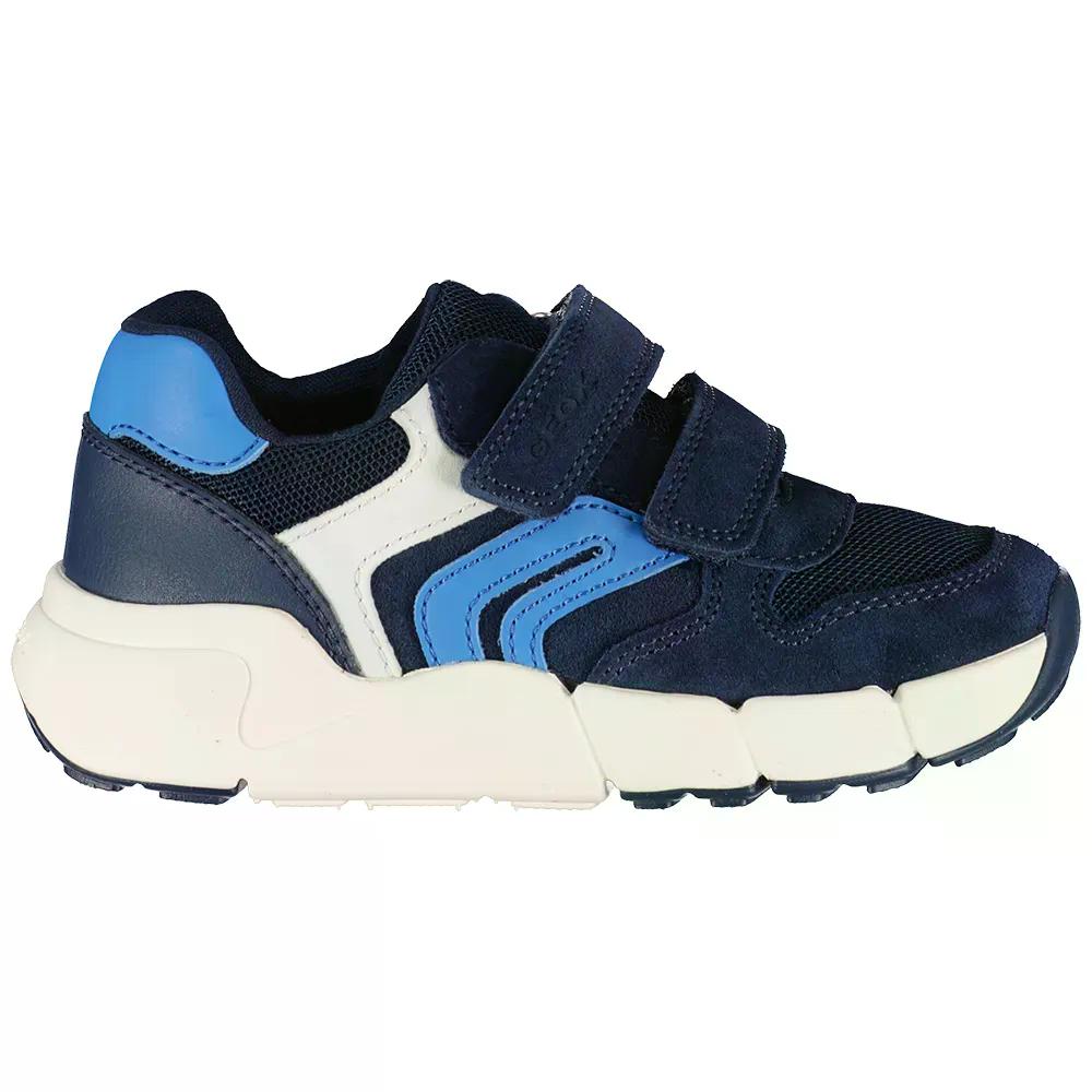 ジェオックス フレクサイパー ミニ もの言う花 スニーカー （ Navy/Azure ） | GEOX Flexyper Mini Baby Sneakers  [t]