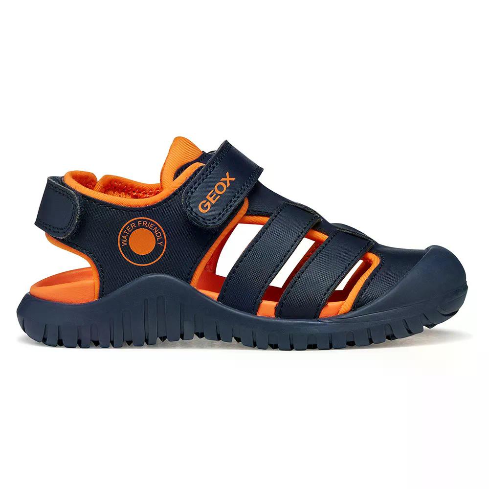 GEOX Fusbetto Pro サンダル （ Navy/Orange ） [t]