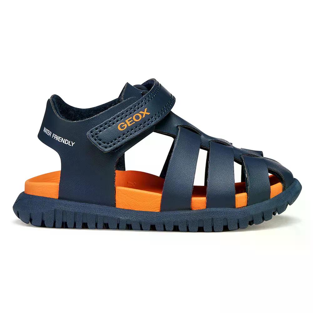 GEOX Fusbetto サンダル （ Navy/Orange ） [t]