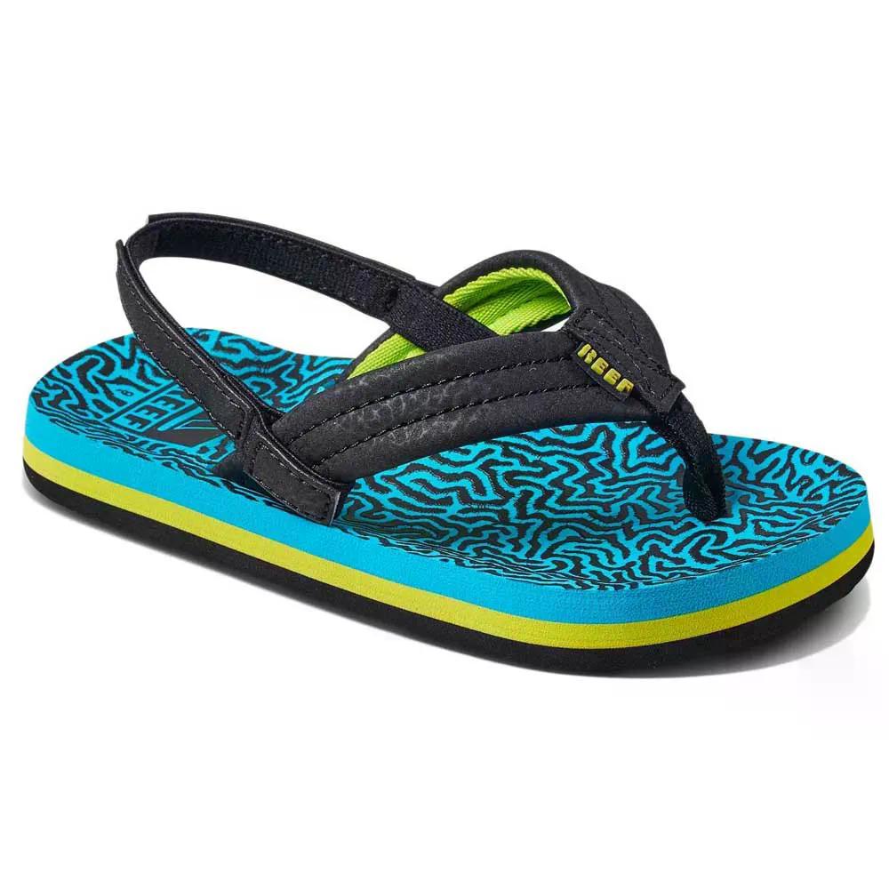 岩礁 リトル アヒ 御坊っちゃん サンダル （ BlueCoral ） | REEF Little Ahi Junior Sandals  [t]