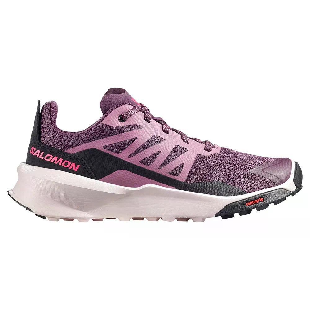 サロモン 見まわる お坊っちゃん スニーカー （ PlumPerfect/DuskyOrchid/Knockout ） | SALOMON Patrol Junior Sneakers  [t]