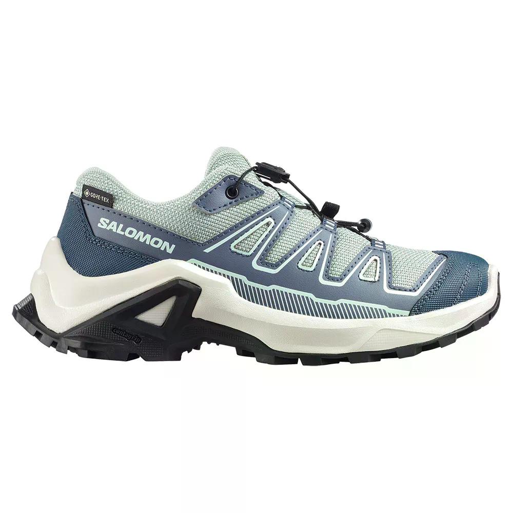 サロモン X ウルトラ GTX ジュニア ハイキングシューズ （ GreenMilieu/Grisaille/ClearlyAqua ） | SALOMON X Ultra GTX Junior Hiking Shoes [t] の商品写真