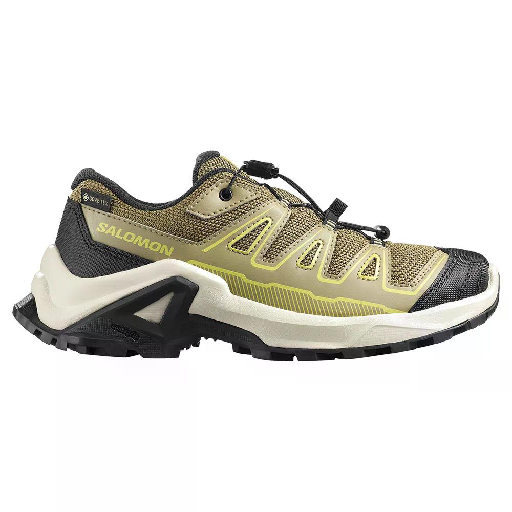 サロモン X ウルトラ GTX ジュニア ハイキングシューズ （ OliveNight/Endive/Black ） | SALOMON X Ultra GTX Junior Hiking Shoes [t]｜クライムスワールド 店
