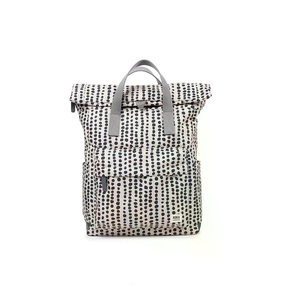 ロカ ロンドン カンフィールド B リサイクルド キャンバス 15L バックパック （ LinearDot ） | ROKA LONDON Canfield B Recycled Canvas 15L Backpack [t]
