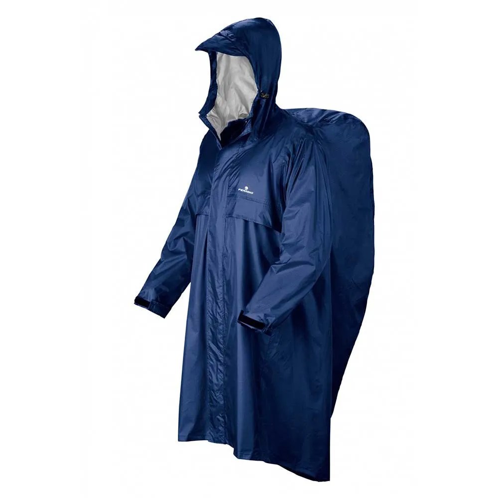 フェリーノ トレッカー リップストップ ポンチョ （ Blue ） | FERRINO Trekker Ripstop Poncho [t]｜クライムスワールド 店
