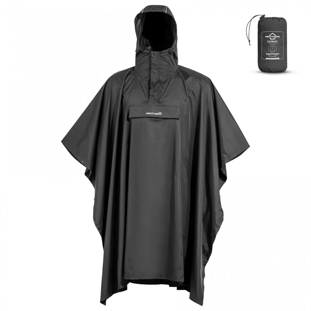 ペンタゴン クラウドバースト ポンチョ （ Black ） | PENTAGON Cloudburst Poncho [t]