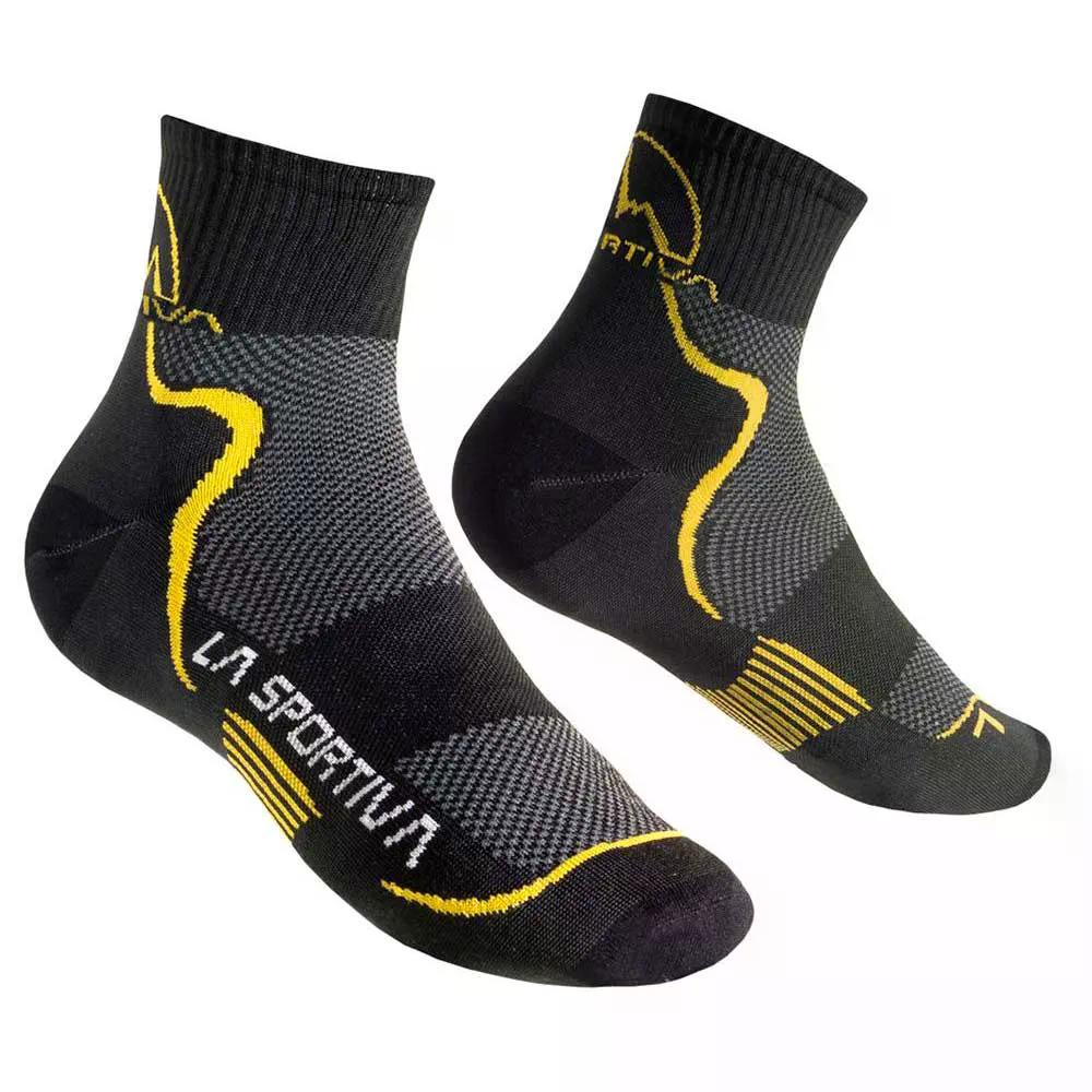 スポルティバ ミッド ディスタンス ソックス （ Black/Yellow ） | LA SPORTIVA Mid Distance Socks [t] 6,142円