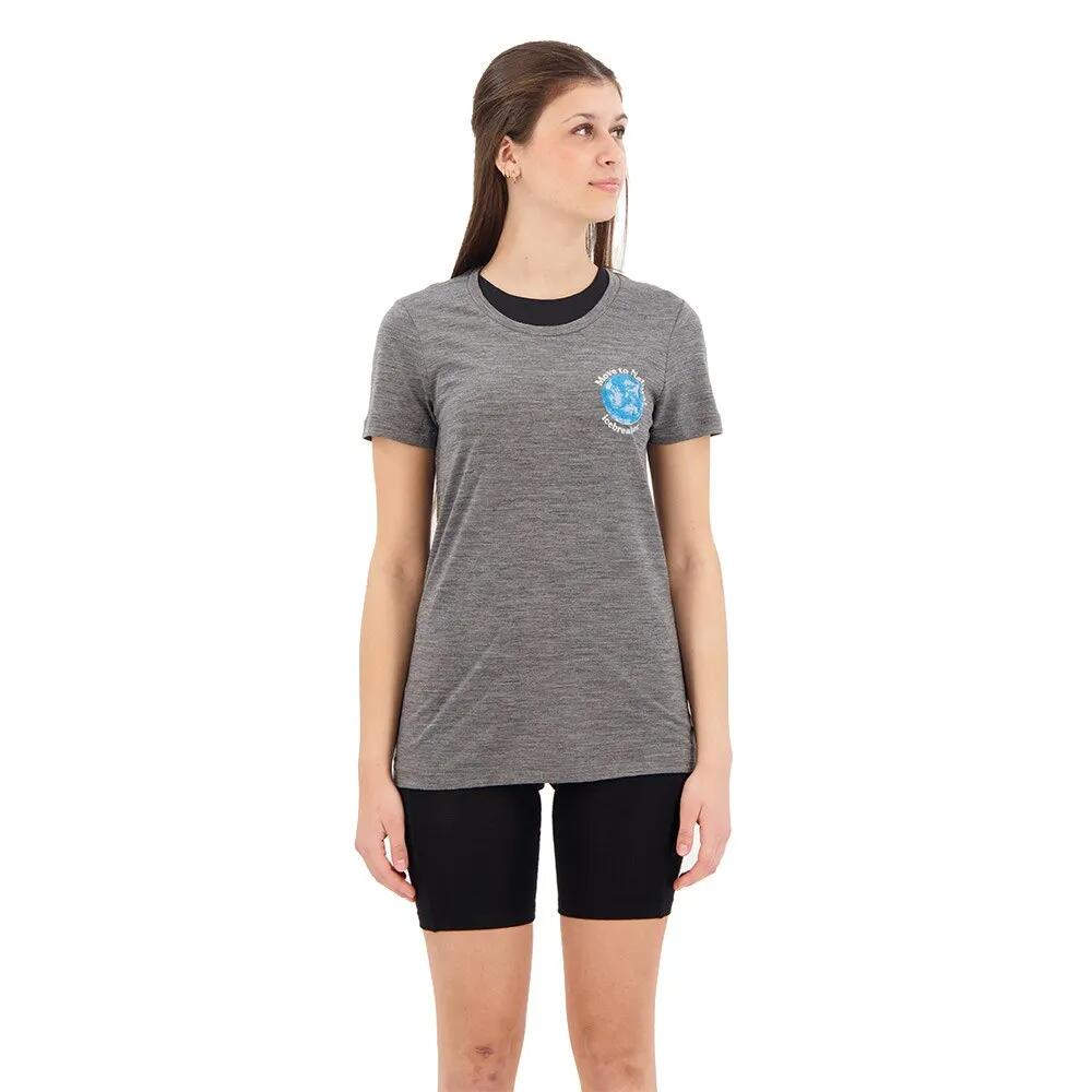 アイスブレーカー テック ライト II アース ショート スリーブ Tシャツ レディース （ Gritstone Hthr ） | ICEBREAKER Tech Lite II Earth short sleeve T-shirt Women [t]｜クライムスワールド 店