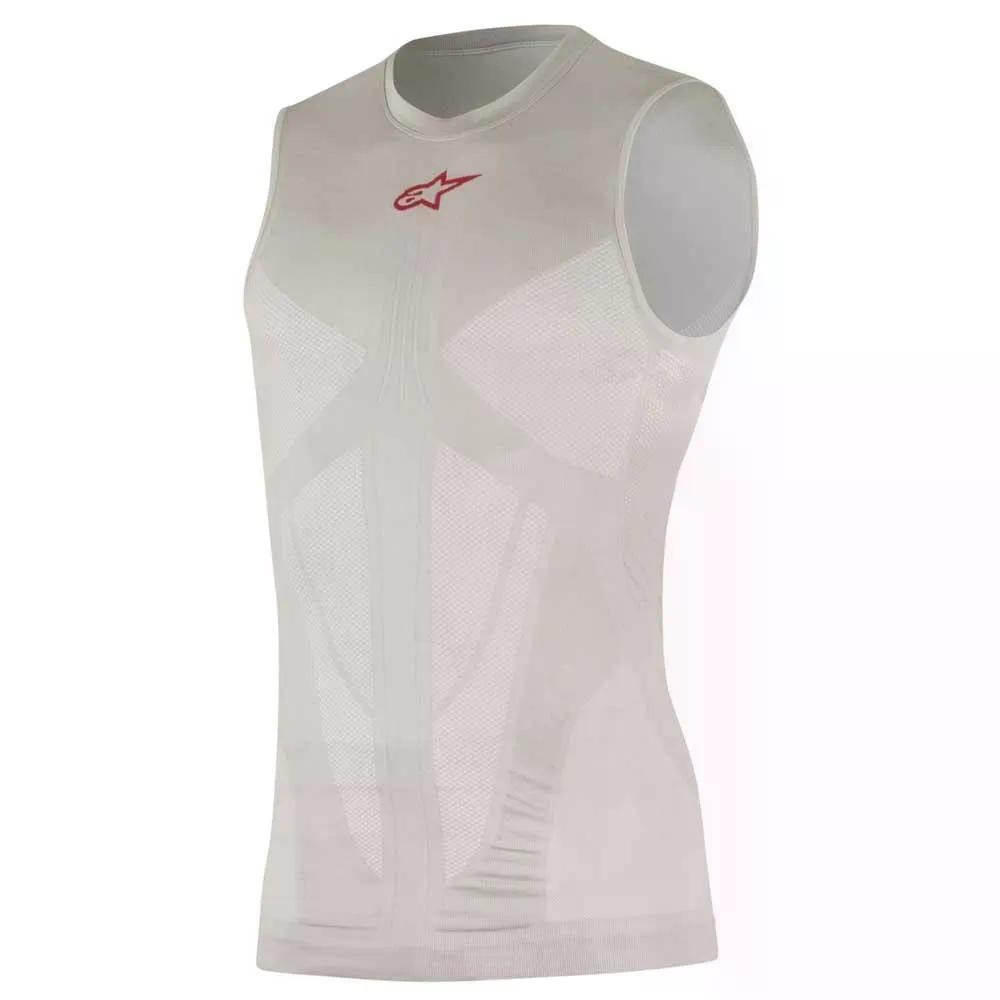 アルパインスターズ テック サマー スリーブレス ベースレイヤー （ Silver/Red ） | ALPINESTARS Tech Summer sleeveless base layer [t]
