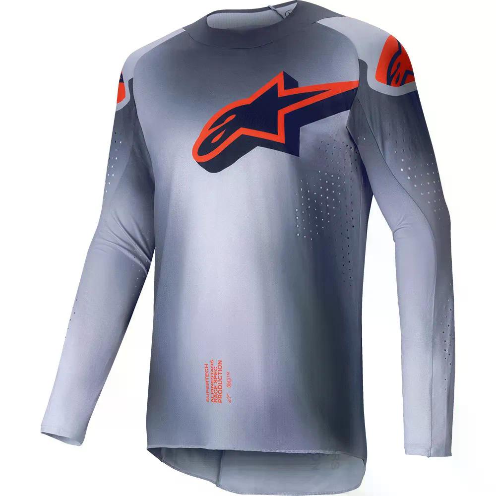 アルパインスターズ 百貨店テック リパン ロング捩り プルオーバー （ Grey/OrangeFluor ） | ALPINESTARS Supertech Lipan long sleeve jersey  [t]