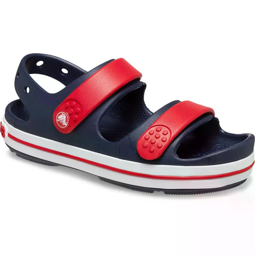 クロックス 時辰儀ダンス楽隊 クルーザー キッズ サンダル （ Navy/VarsityRed ） | CROCS Crocband Cruiser kidsSandals  [t]