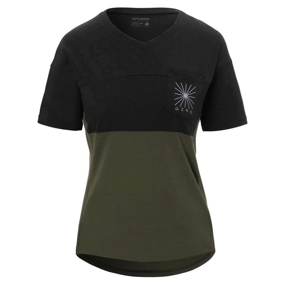 ジロ ライド ショートスリーブ エンデューロ ジャージ レディース （ Black / Trail Green ） | GIRO Ride short sleeve enduro jersey Women [t]｜クライムスワールド 店