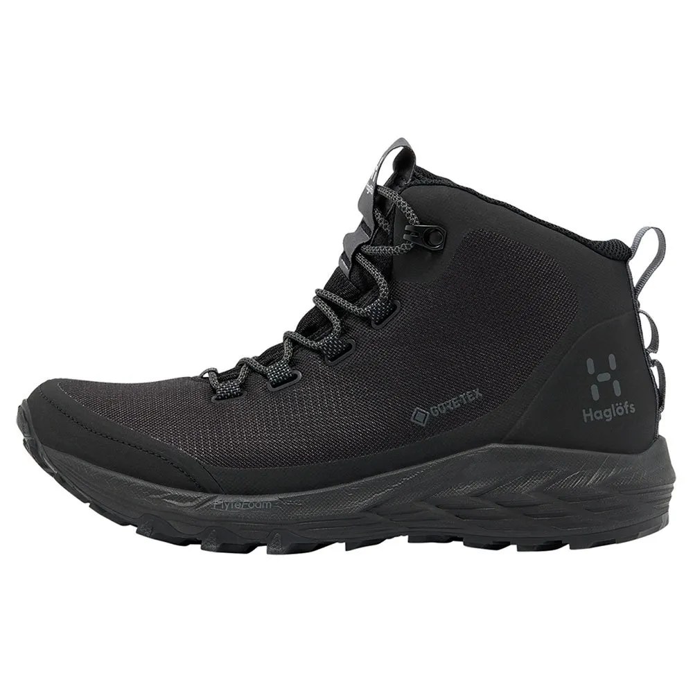 ホグロフス L.I.M FH ゴアテックス ミッド 山歩き ブーツ レディース （ True Black / Magnetite ） | HAGLOFS L.I.M FH gore-tex Mid Hiking Boots Women [t]