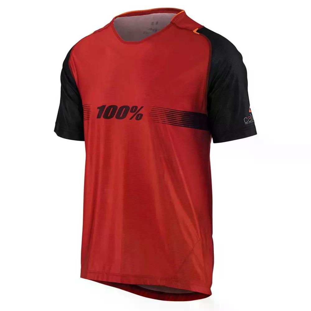 100100分率 ce 遊撃手捩り エンデューロ プルオーバー （ SolidCola ） | 100percent Celium Short Sleeve Enduro Jersey  [t]