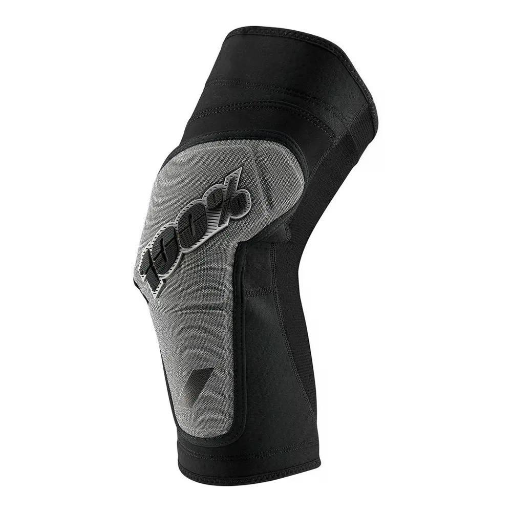 100パーセント ライドキャンプ ニーガード （ Black/Grey ） | 100percent Ridecamp Knee Guards [t]