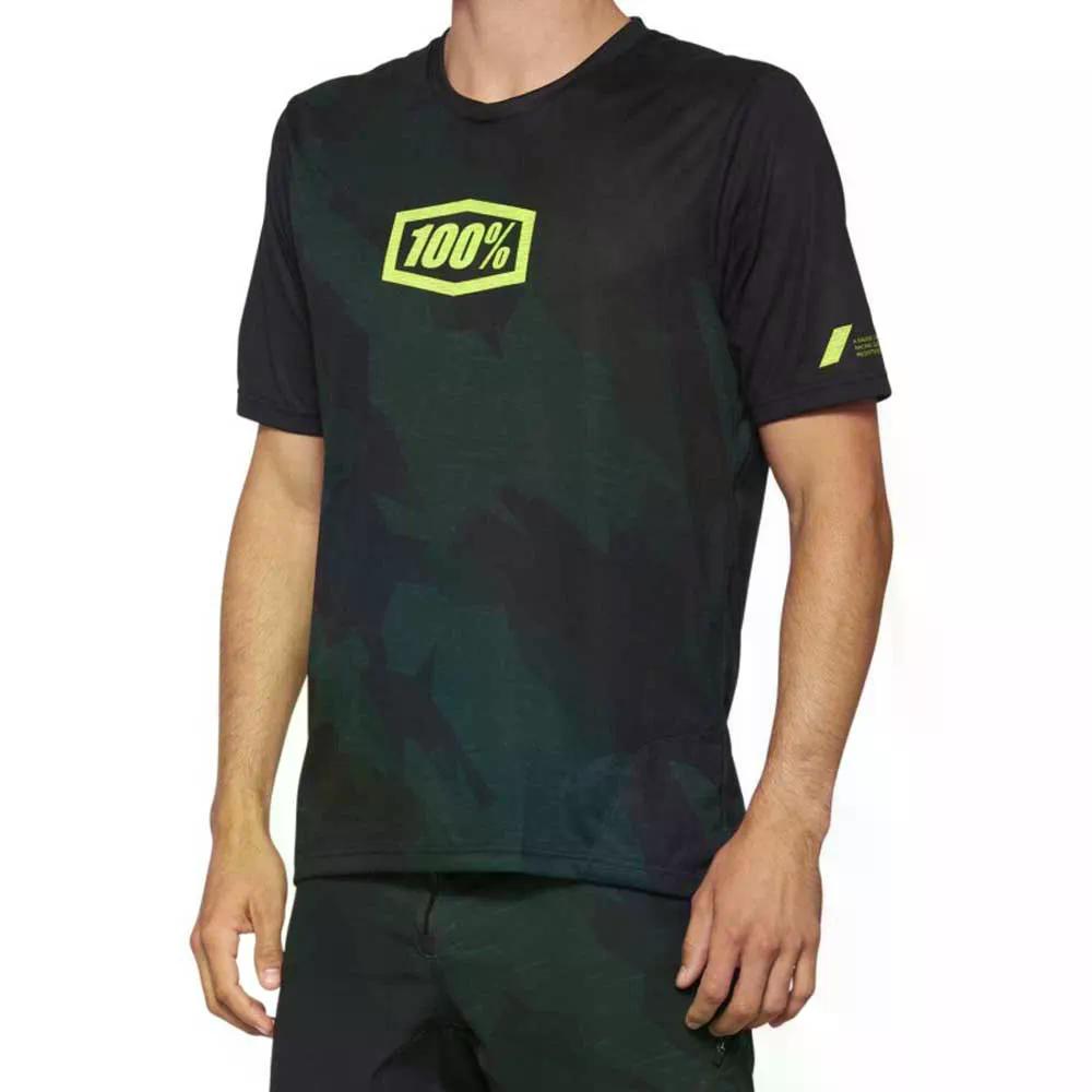 100100分率 エアマティック LE 遊撃手捩り エンデューロ プルオーバー （ BlackCamo ） | 100percent Airmatic LE Short Sleeve Enduro Jersey  [t]