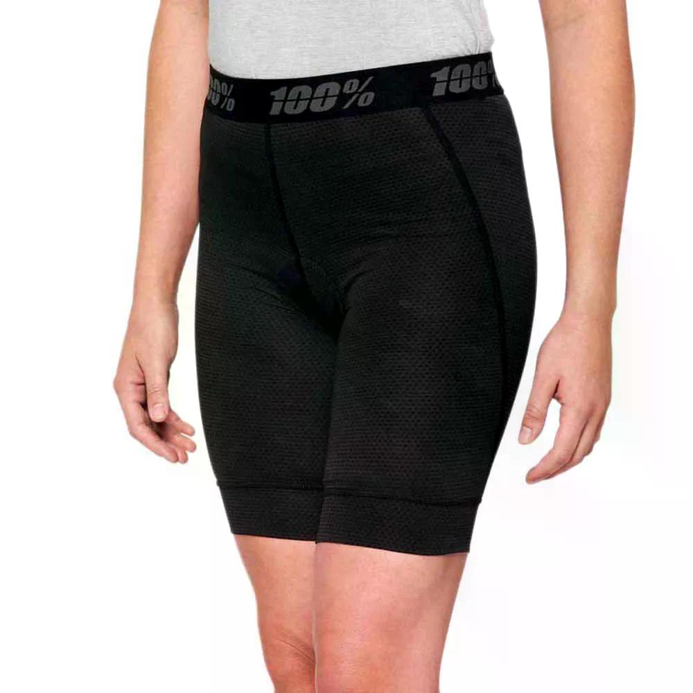 100100分率 ライドキャンプ さる股引き 成人女性 （ Black ） | 100percent Ridecamp Shorts woman  [t]