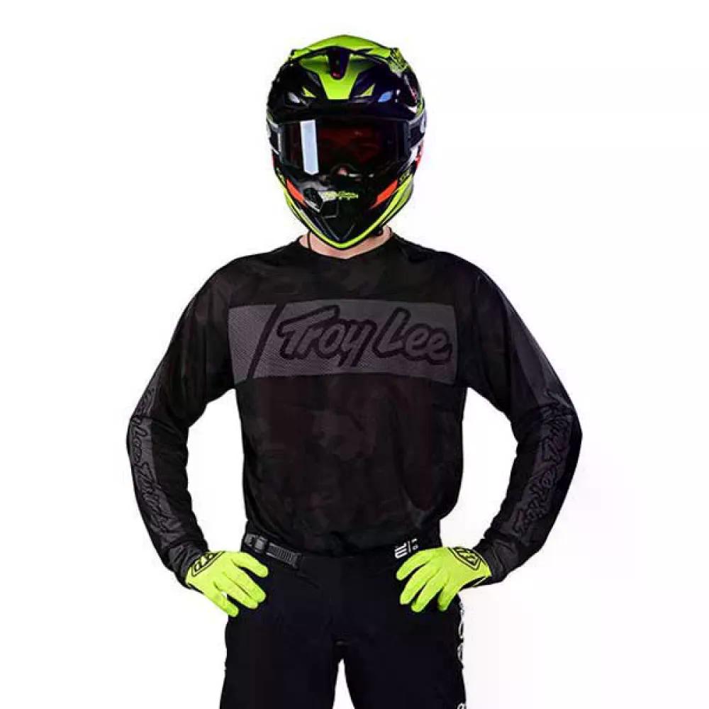トロイリー デザインズ SE 労働者階級 エア湖 ヴォックス ロング捩り MTB プルオーバー （ Black ） | TROY LEE DESIGNS SE Pro Air Vox Long Sleeve MTB Jersey  [t]