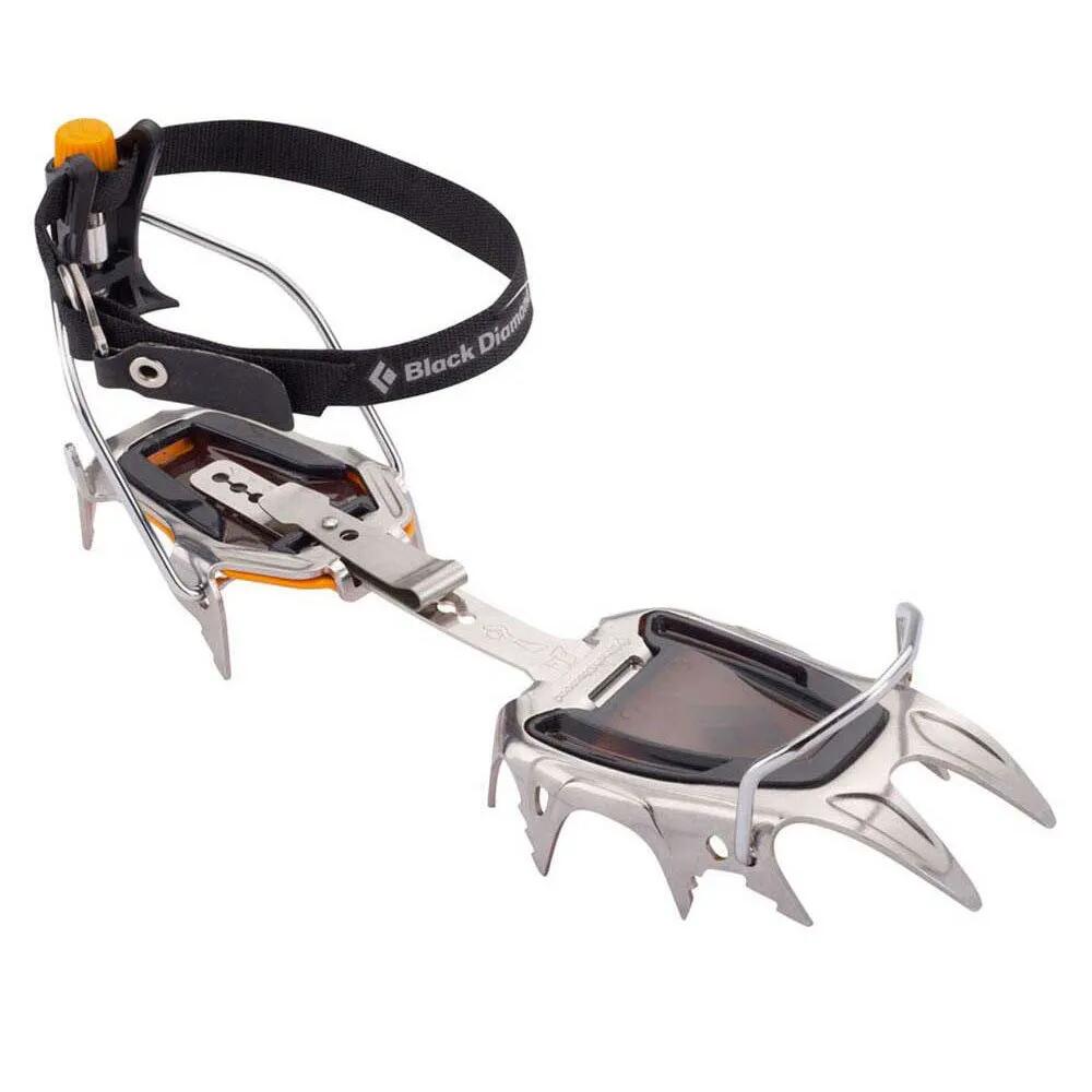 黒いこと 金剛石 セイバートゥース 労働者階級 自動小銃 クランポン （ Grey/Black ） | BLACK DIAMOND Sabretooth Pro Automatic Crampons  [t]