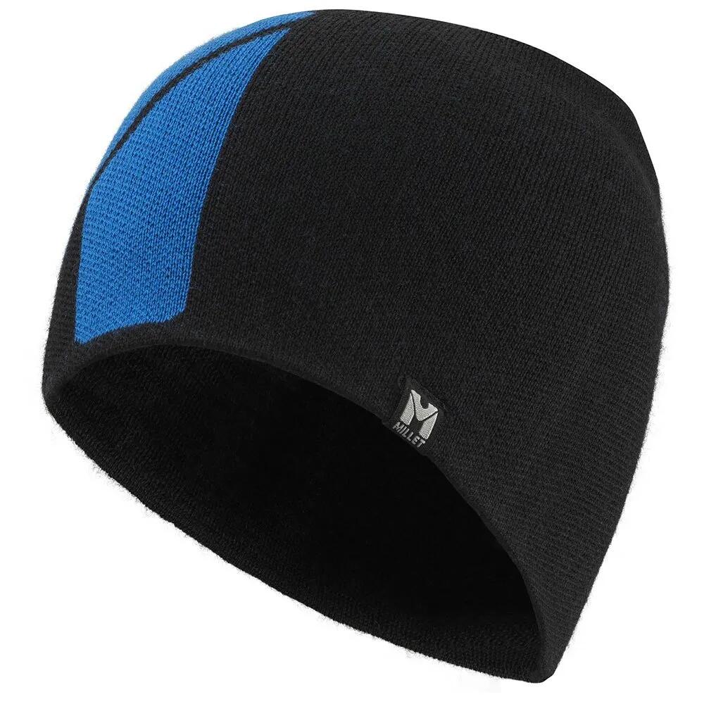 ミレー ロゴ ビーニー （ Black / Icon Blue ） | MILLET Logo Beanie [t]