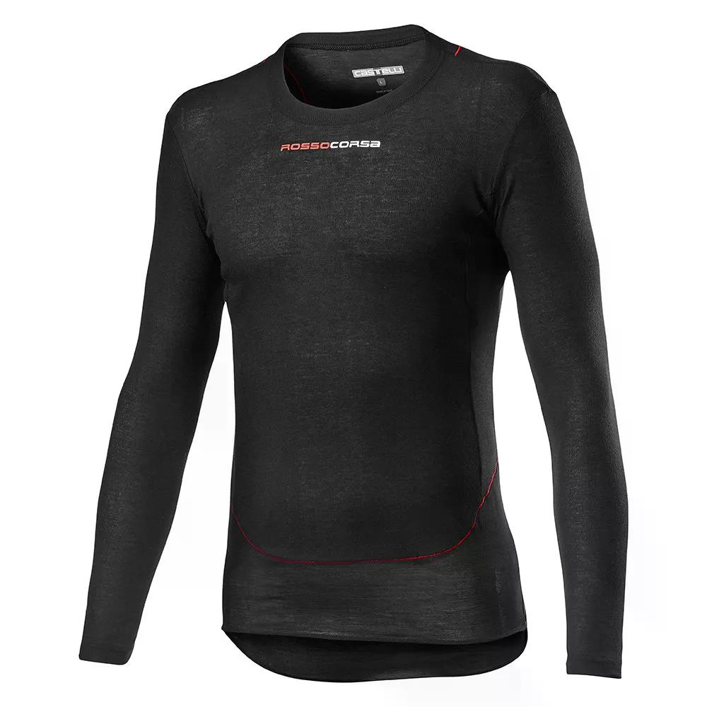 カステリ プロセッコ テック ロング捩り ベースレイヤー （ Black ） | CASTELLI Prosecco Tech long sleeve base layer  [t]
