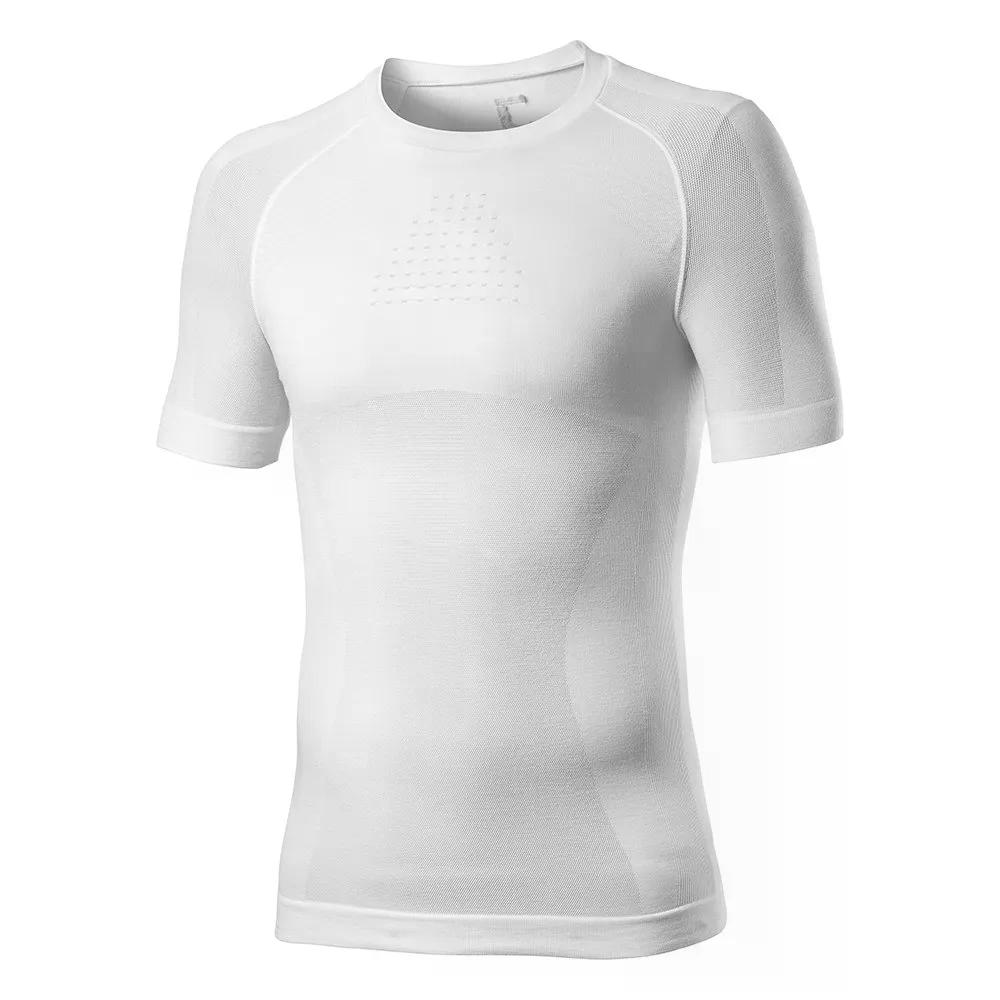 カステリ 中核グループ 遊撃手捩り ベースレイヤー （ White/Black ） | CASTELLI Core short sleeve base layer  [t]