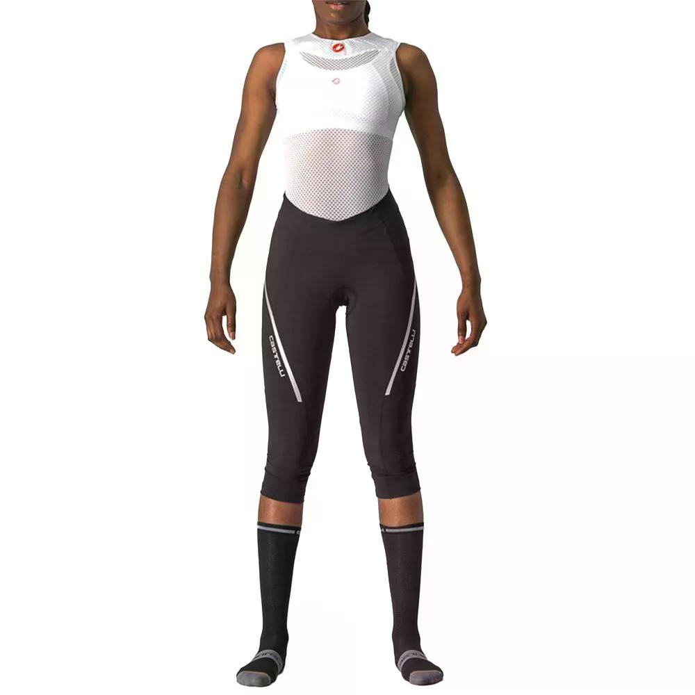カステリ ヴェロチッシマ 3 3/4 タイツ レディース （ Black/Silver ） | CASTELLI Velocissima 3 3/4tights Woman  [t]