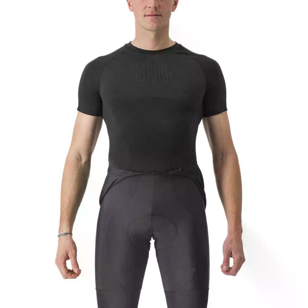 カステリ 中核グループ 遊撃手捩り ベースレイヤー （ Black ） | CASTELLI Core short sleeve base layer  [t]