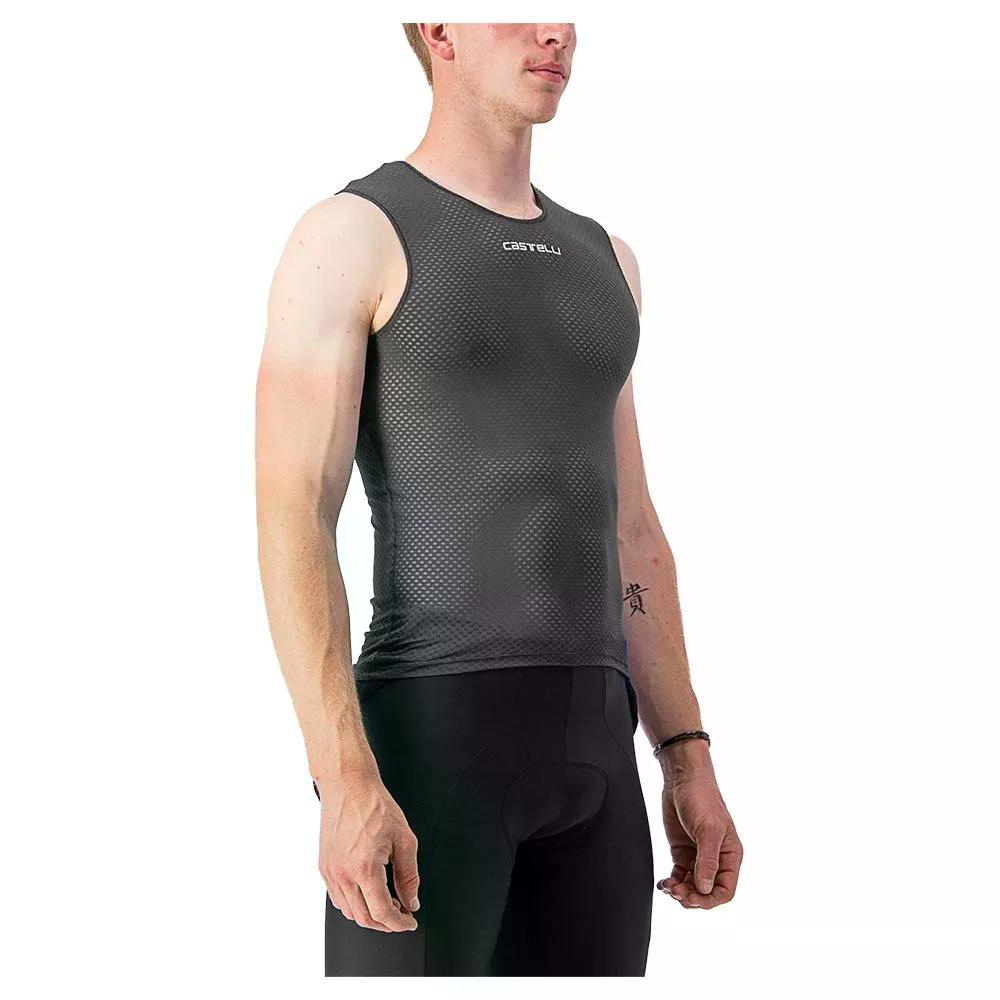 カステリ 労働者階級 メッシュ 2.0 捩り受け答え ベースレイヤー （ Black ） | CASTELLI Pro Mesh 2.0 sleeveless base layer  [t]