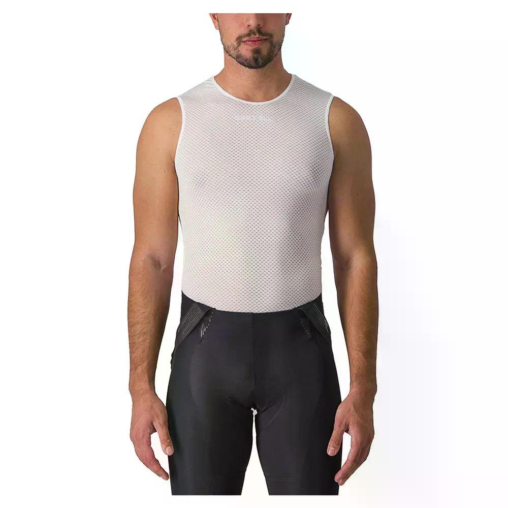 カステリ 労働者階級 メッシュ 2.0 捩り受け答え ベースレイヤー （ White ） | CASTELLI Pro Mesh 2.0 sleeveless base layer  [t]