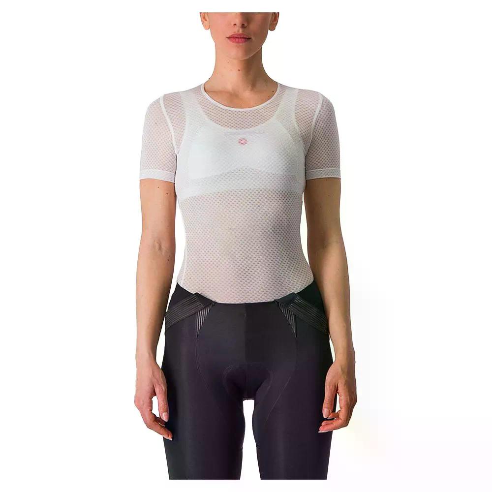 カステリ 労働者階級 メッシュ 遊撃手捩り ベースレイヤー レディース （ White ） | CASTELLI Pro Mesh short sleeve base layer Woman  [t]