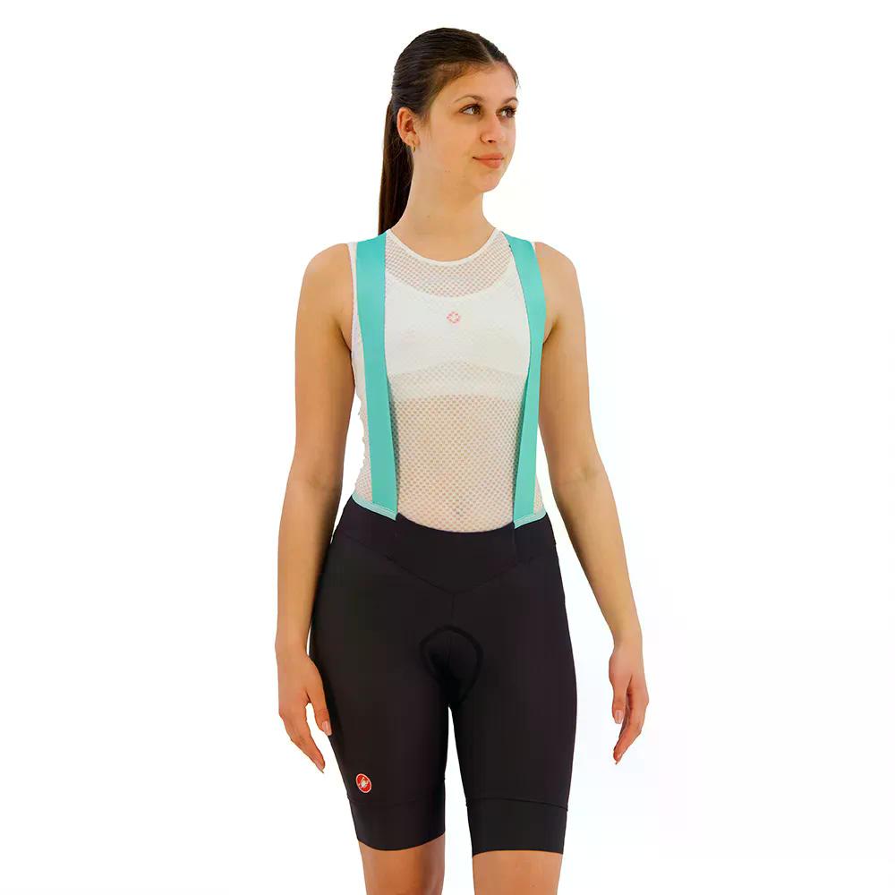 カステリ プリマ 2 DT ビブショーツ レディース （ DarkGrey/PoolBlue ） | CASTELLI Prima 2 DT bib shorts Woman  [t]
